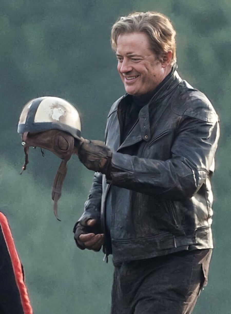 Brendan Fraser The Mummy 4 Black Rick O'Connell Leather Jacket