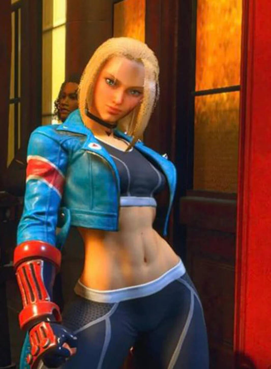 Cammy White Street Fighter 6 Cropped Leather jacket