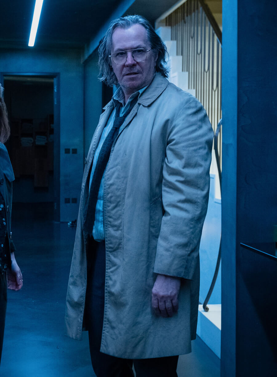 Gary Oldman Slow Horses S02 Jackson Lamb Cotton Coat