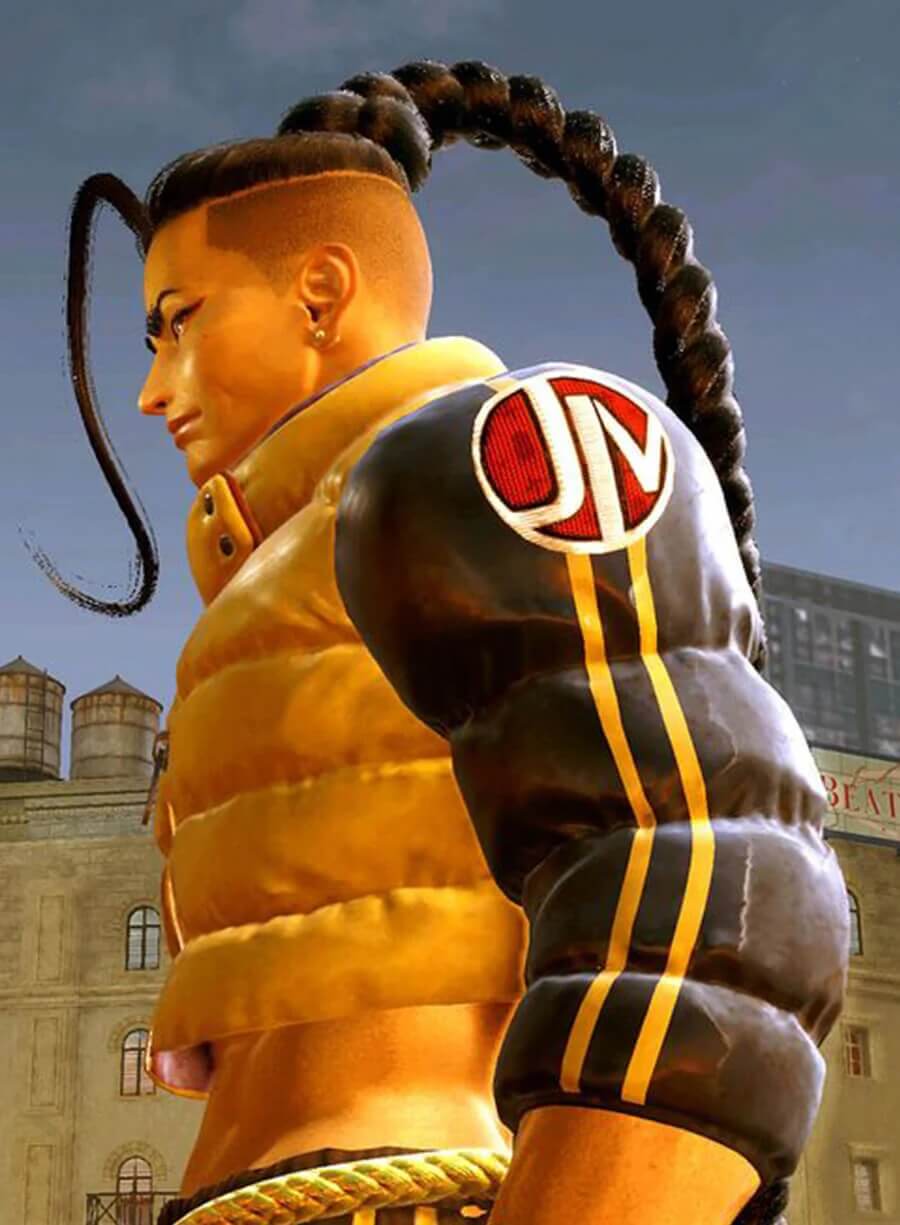 Street Fighter Jamie Siu Yellow Black Jacket