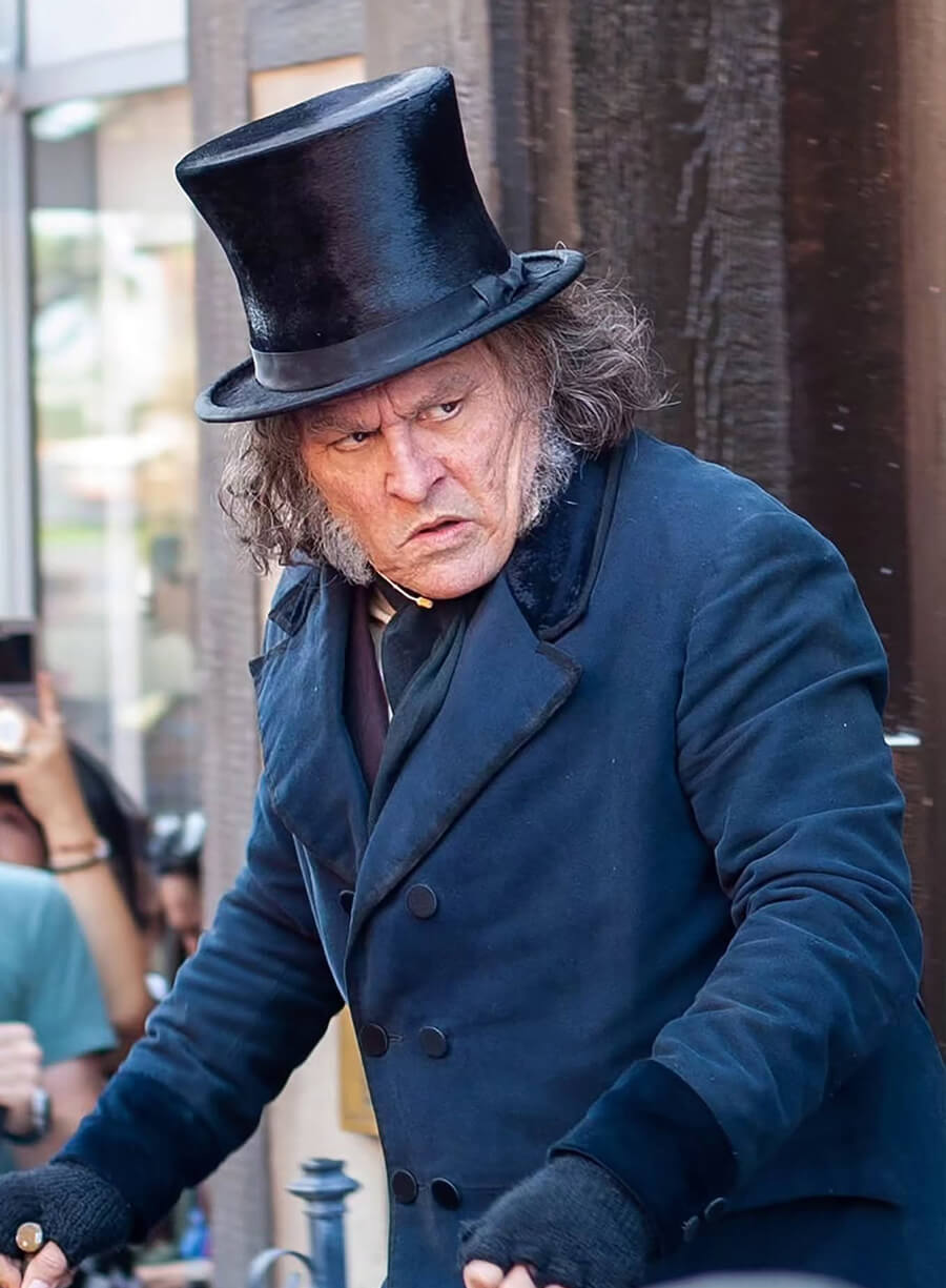 Johnny Deep Ebenezer 2026 Scrooge Wool Coat