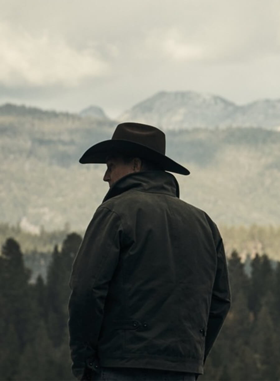 Kevin Costner Yellowstone Grey Jacket