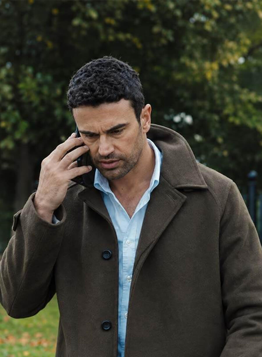 Theo James The Gentlemen S02 Brown Trench Coat