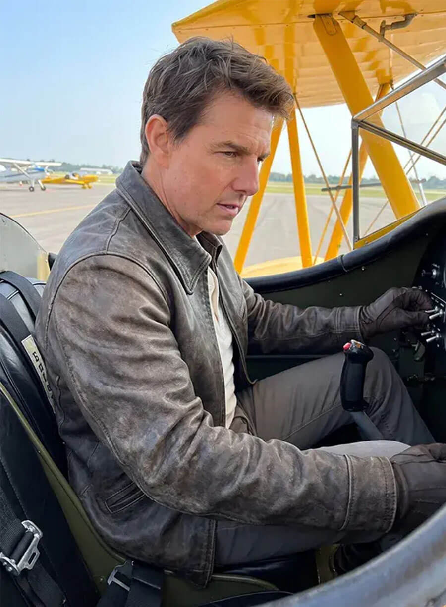 Tom Cruise Digger 2026 Digger Rockwell Leather Jacket