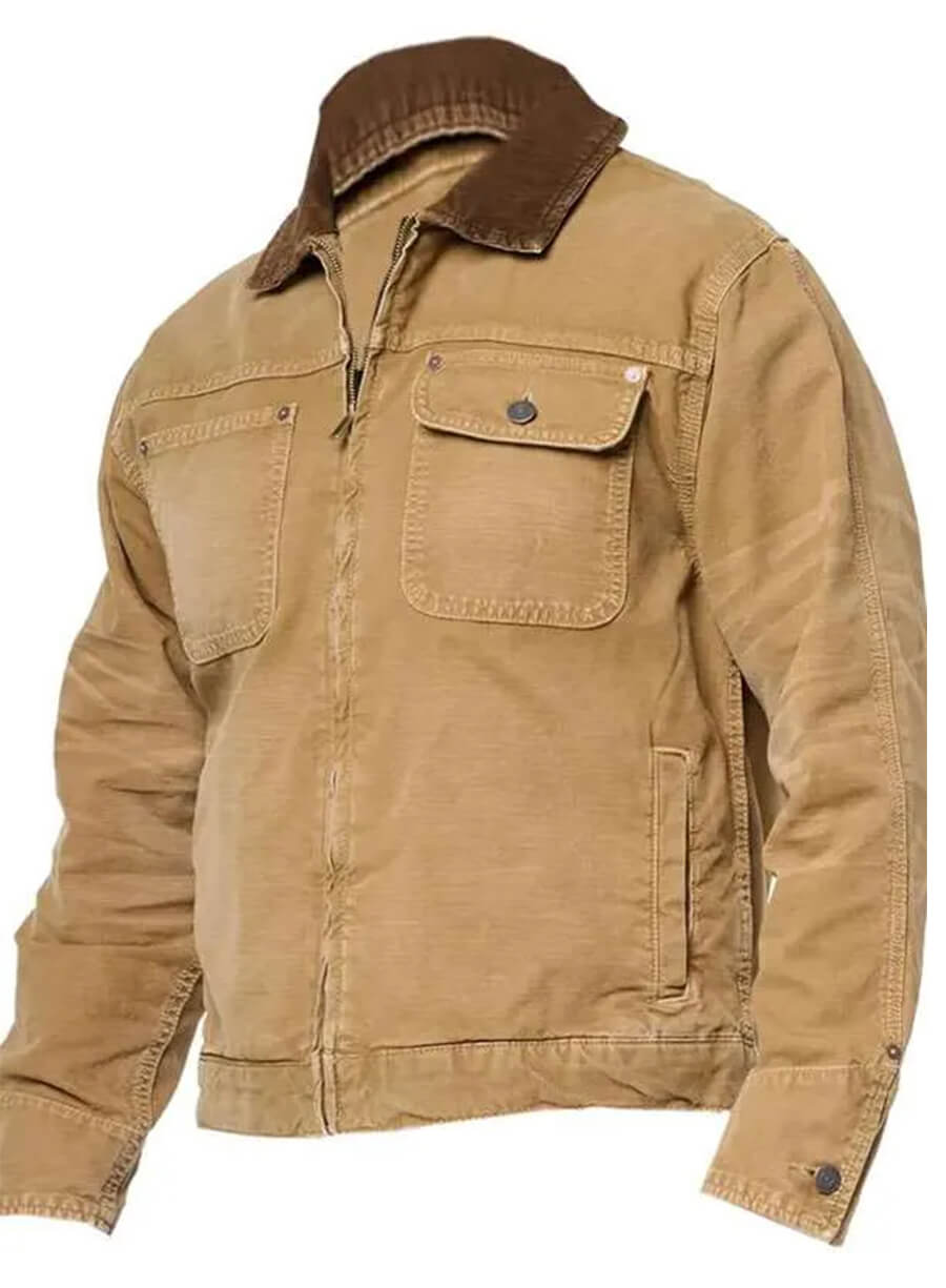 Jensen Ackles Countdown Mark Meachum Brown Cotton Jacket
