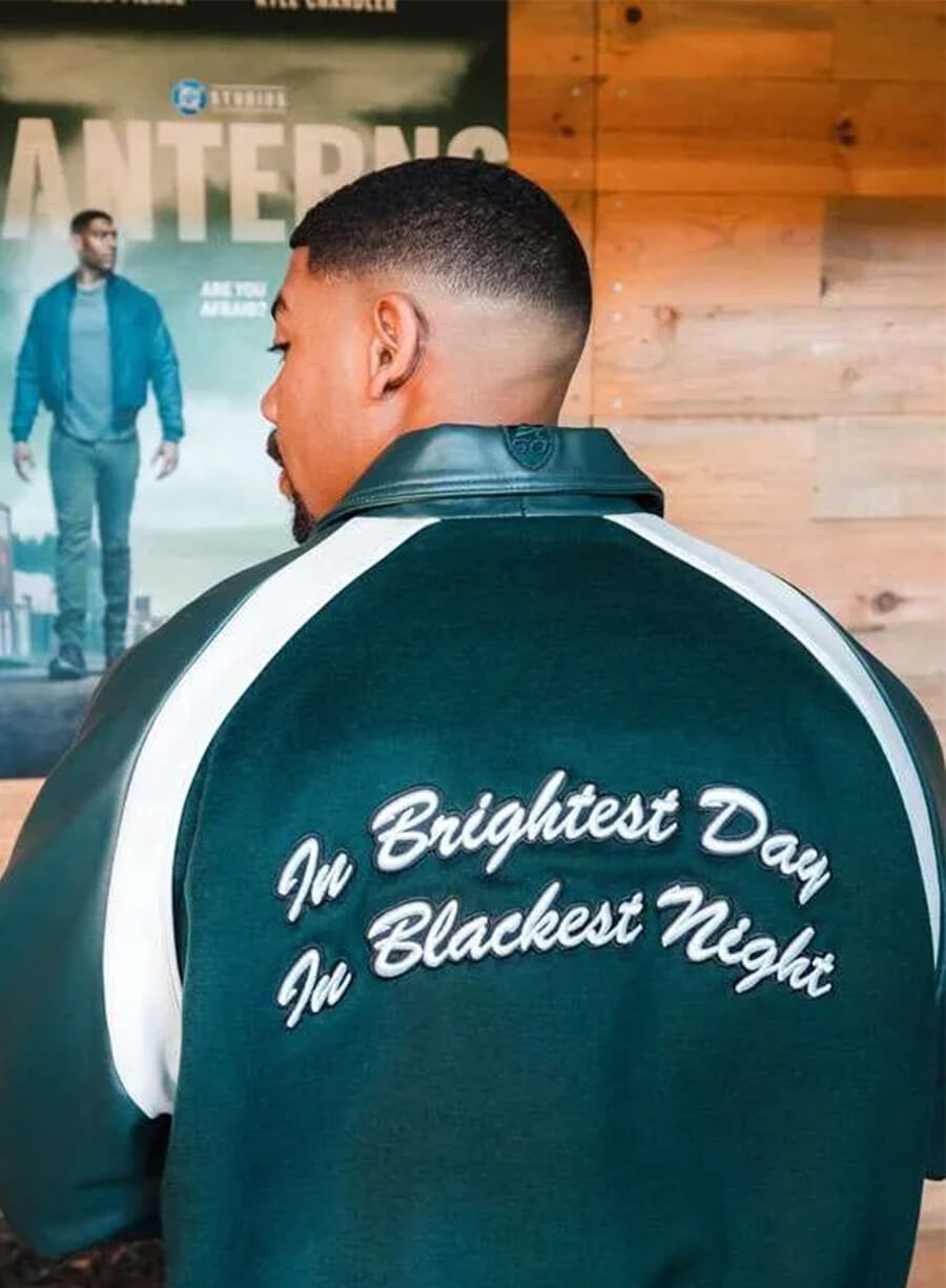 Aaron Pierre Lanterns 2026 Green Varsity Jacket