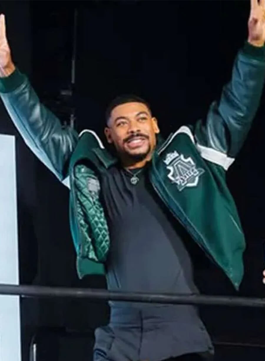 Aaron Pierre Lanterns 2026 Green Varsity Jacket