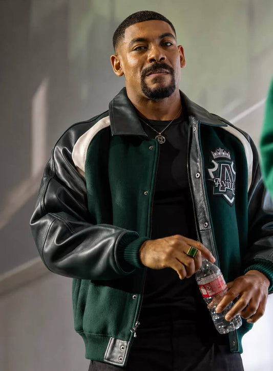 Aaron Pierre Lanterns 2026 Green Varsity Jacket