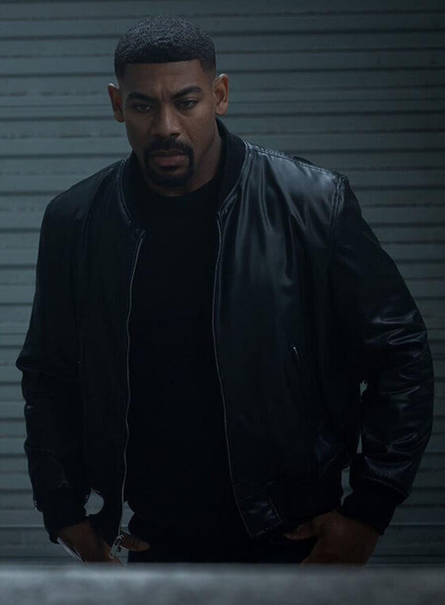 Aaron Pierre Lanterns Leather Jacket