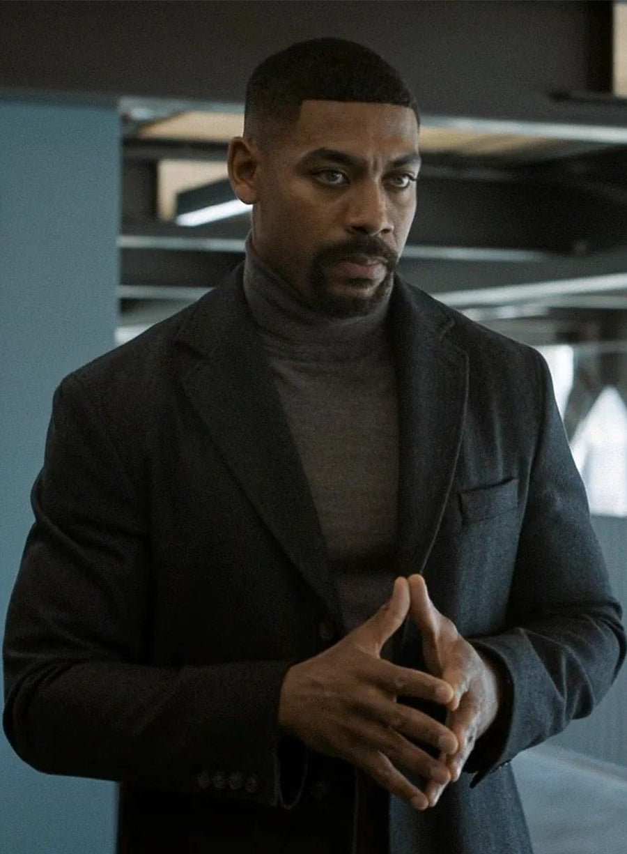 Aaron Pierre Lanterns S01 John Stewart Wool Coat