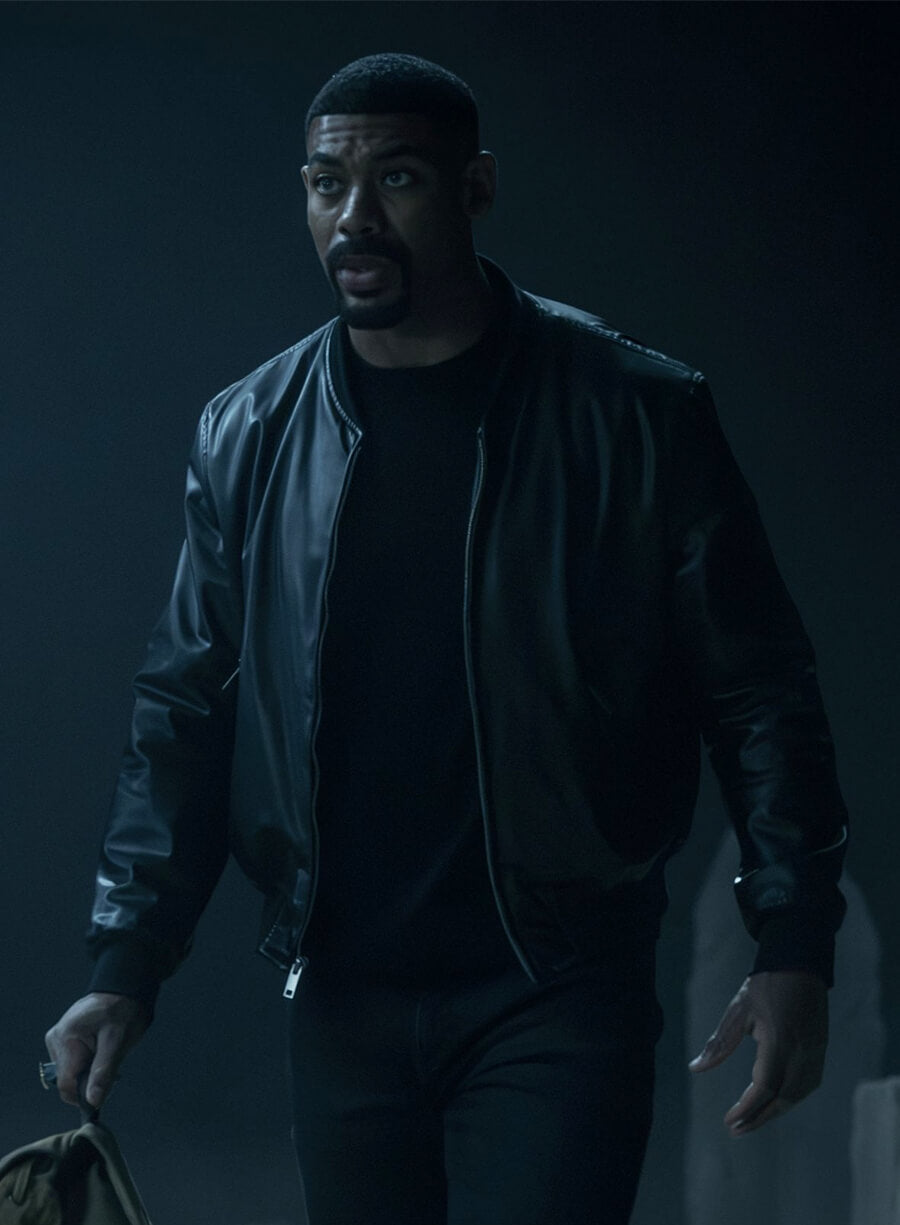 Aaron Pierre Lanterns Leather Jacket