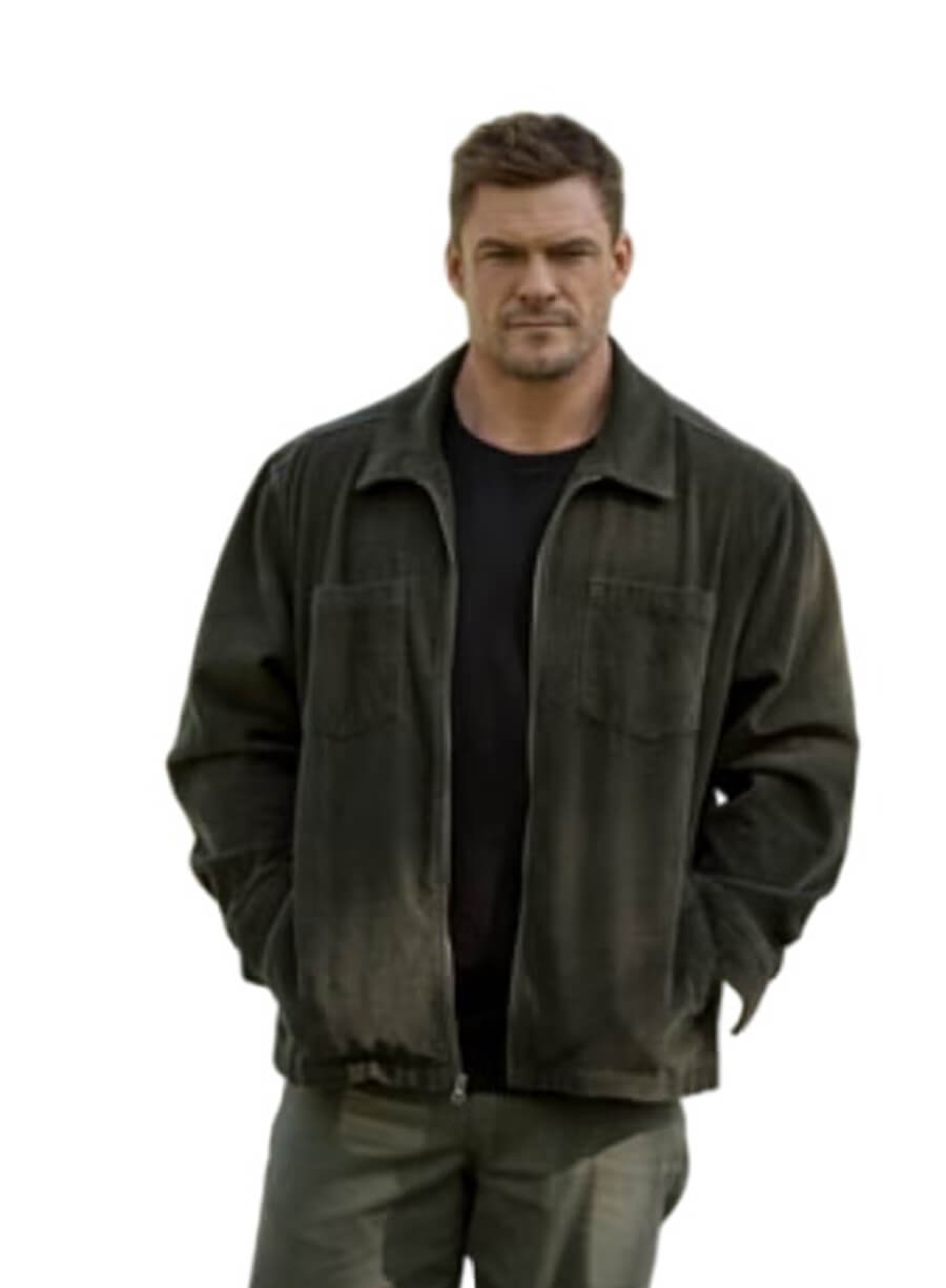 Alan Ritchson Neagley Olive Green Jacket