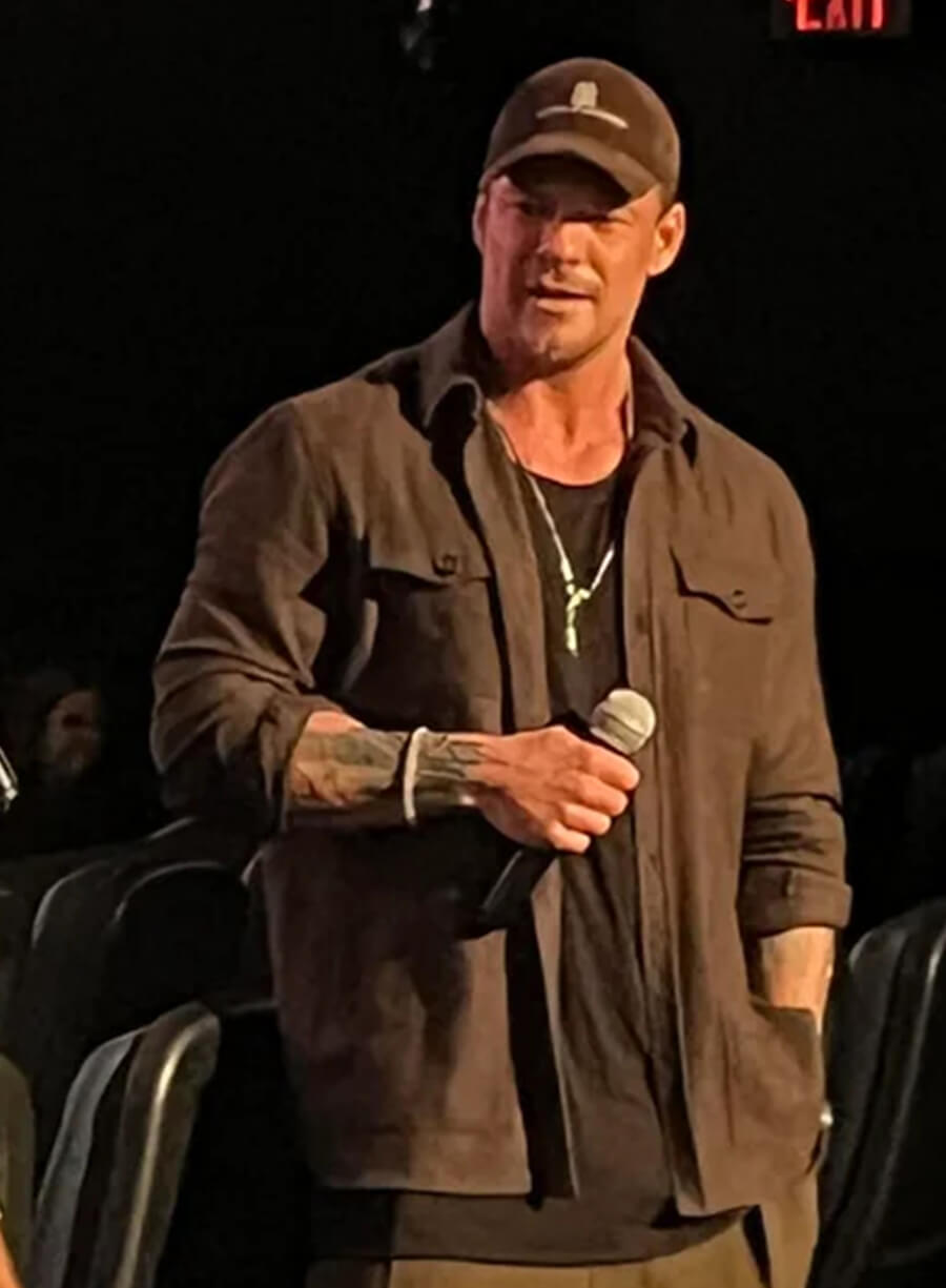 Alan Ritchson Runner 2026 Brown Jacket