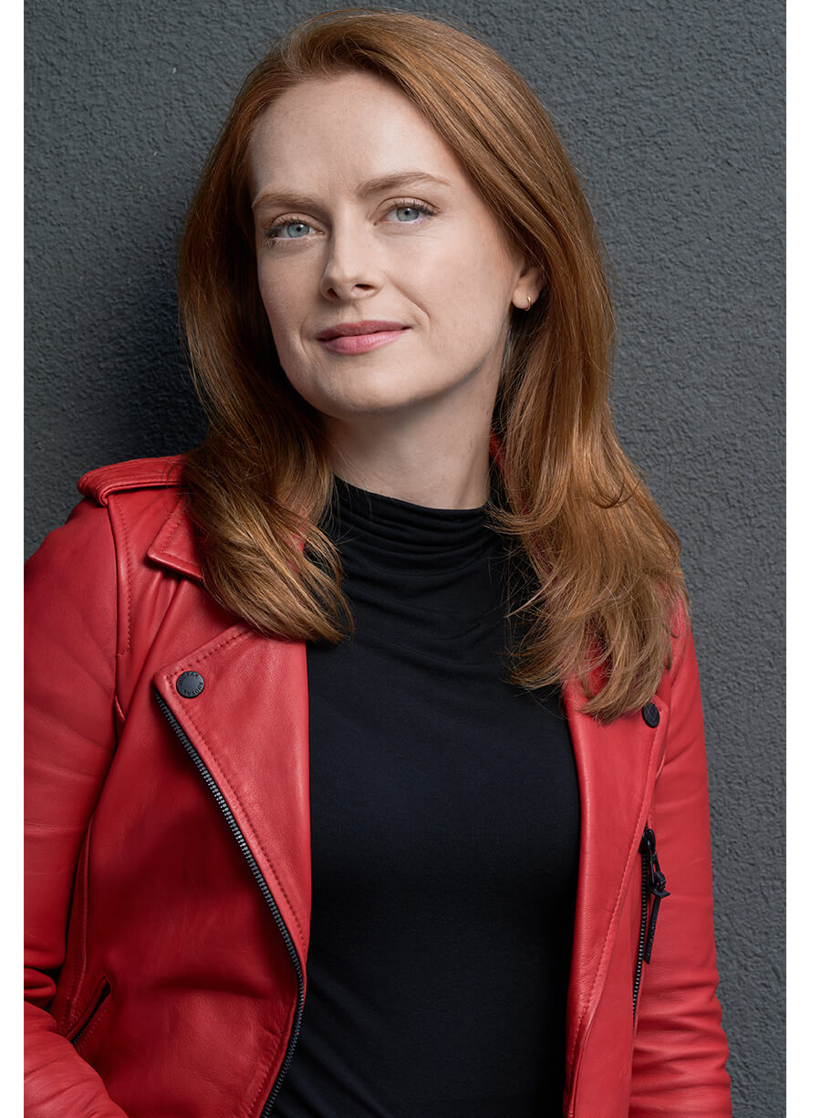 Olivia Red Leather Jacket