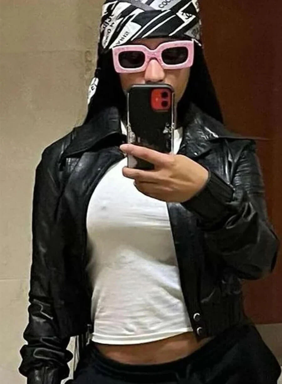 American Rapper Nicki Minaj Black Leather Jacket