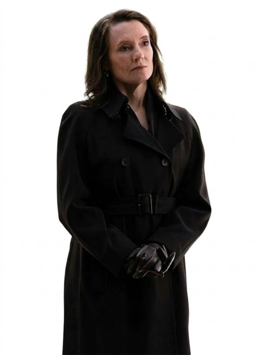 Amie Mackenzie Lanterns S01 Carol Ferris Black Wool Coat