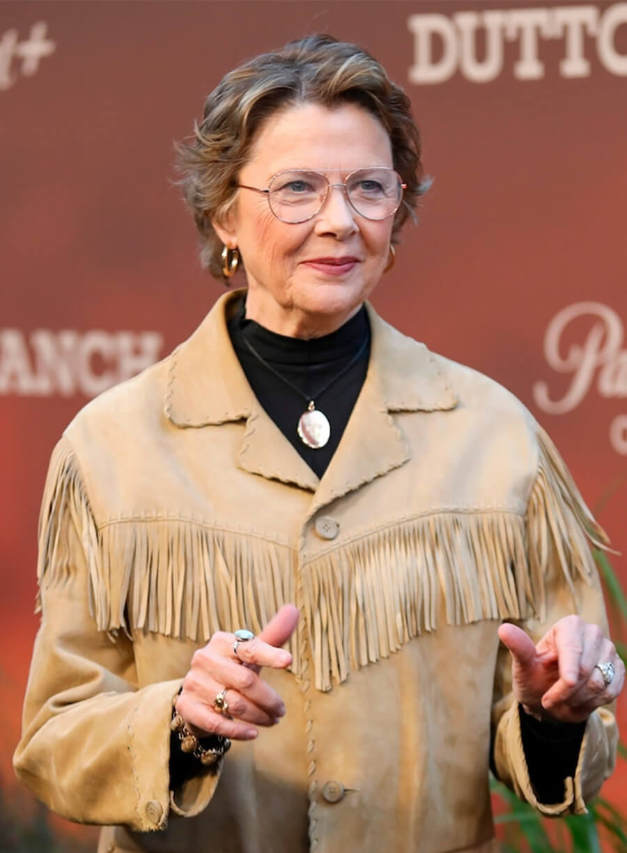 Annette Bening Fringe Jacket