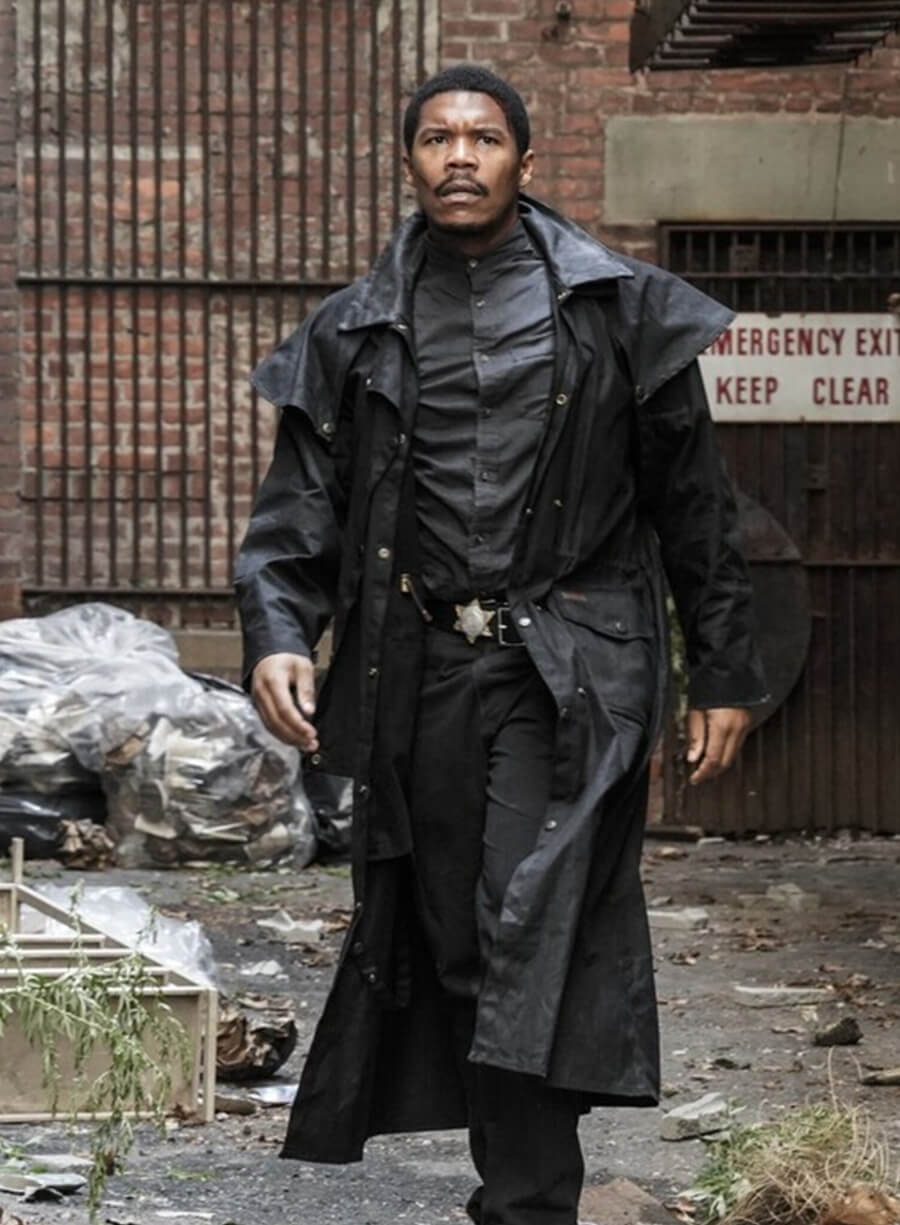 The Walking Dead City Perlie Black Trench Coat