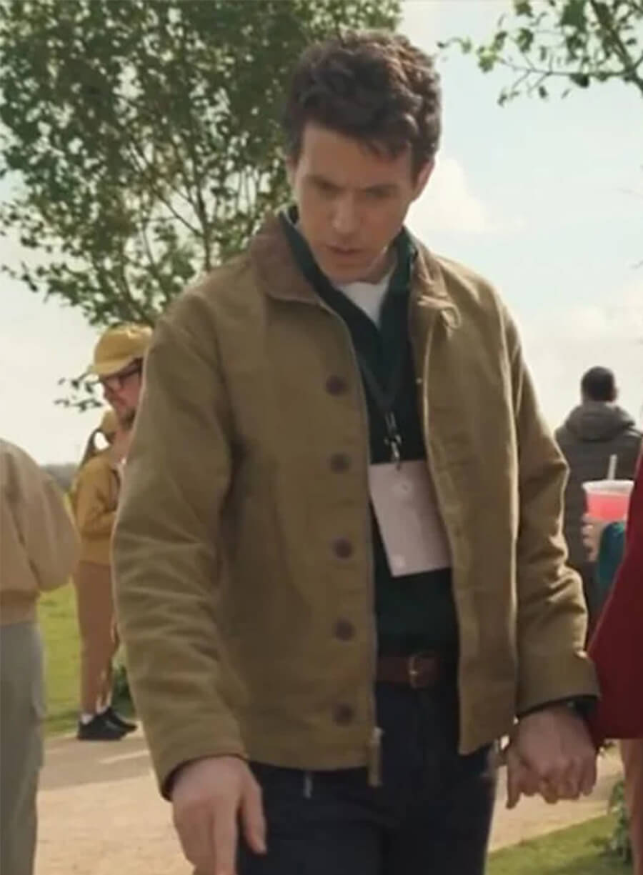 Ashley Zukerman Silo S03 Brown Cotton Jacket