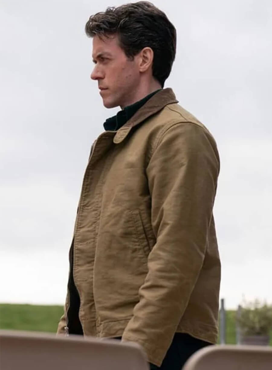 Ashley Zukerman Silo S03 Brown Cotton Jacket