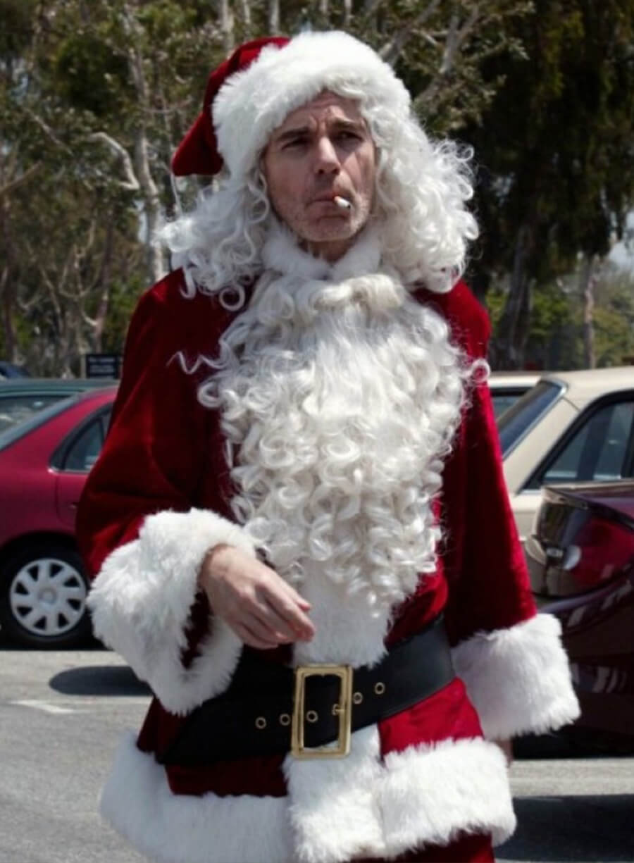 Bad Santa Billy Bob Thornton Red Christmas Coat
