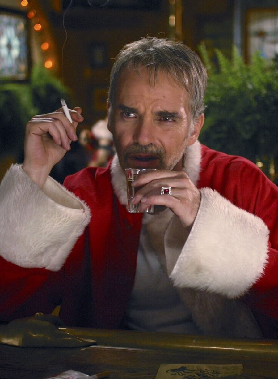 Bad Santa Billy Bob Thornton Red Christmas Coat