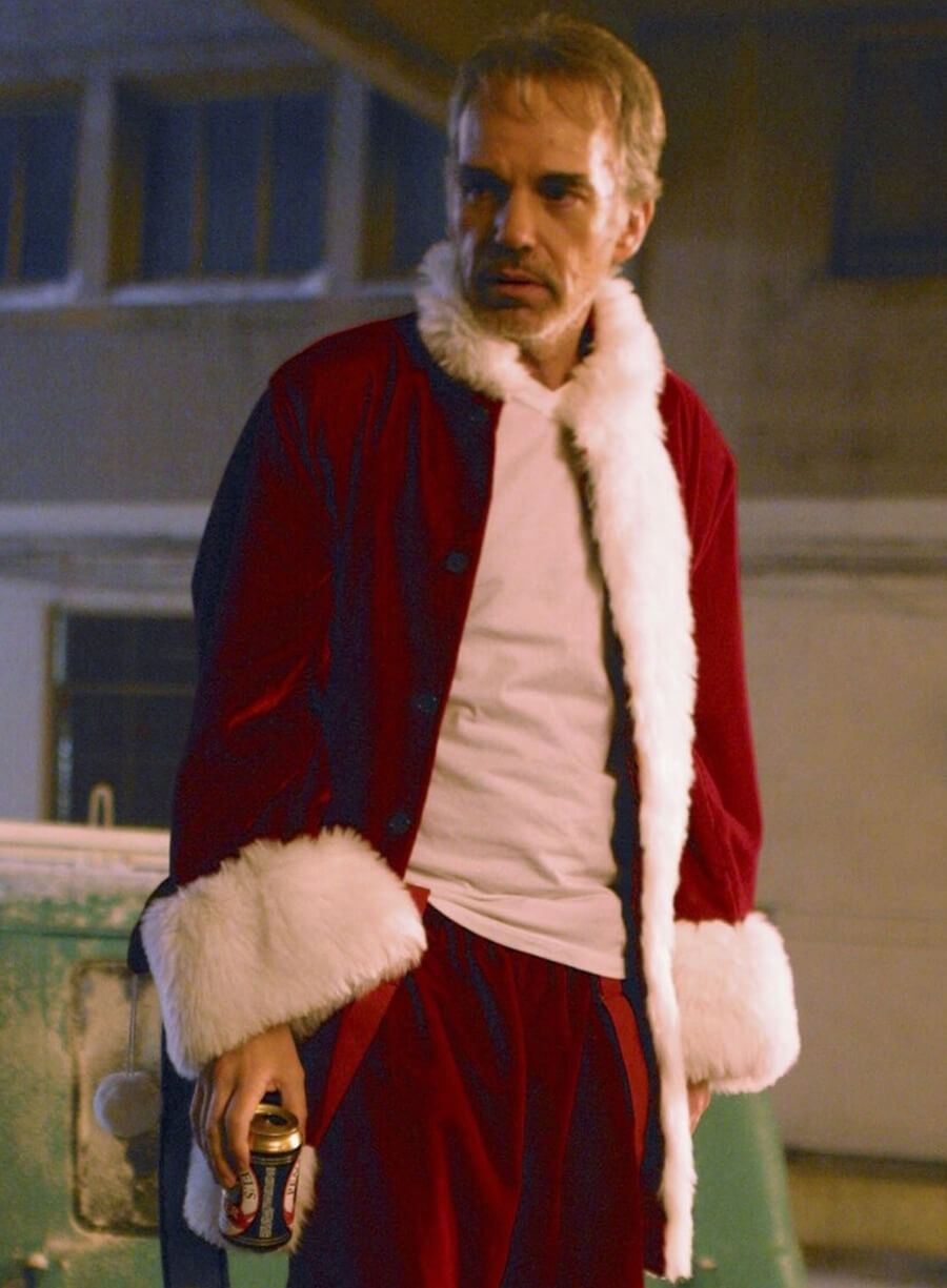 Bad Santa Billy Bob Thornton Red Christmas Coat