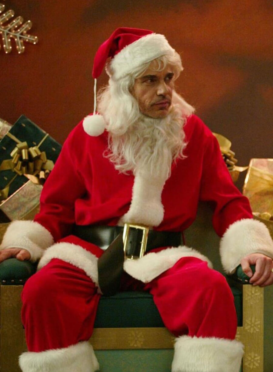 Bad Santa Billy Bob Thornton Red Christmas Coat