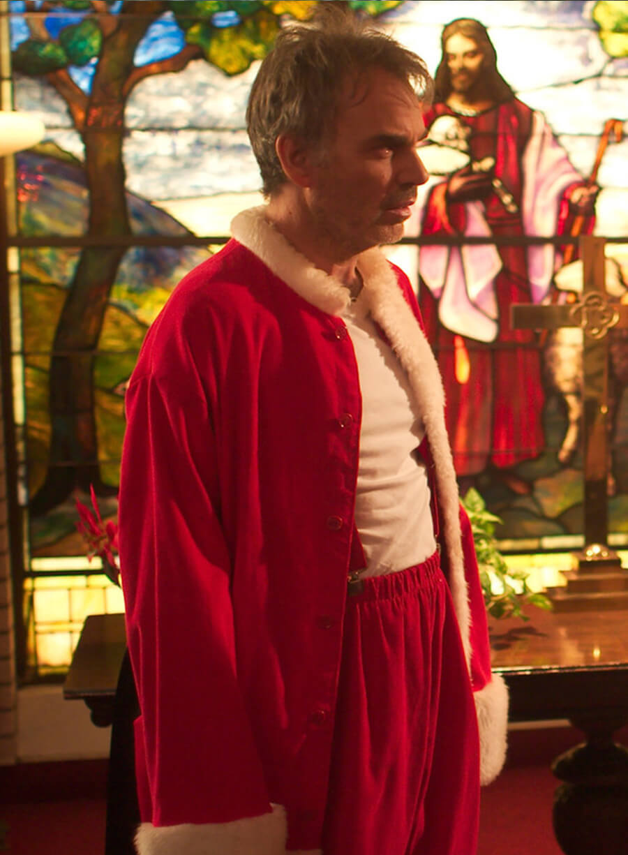 Bad Santa Billy Bob Thornton Red Christmas Coat