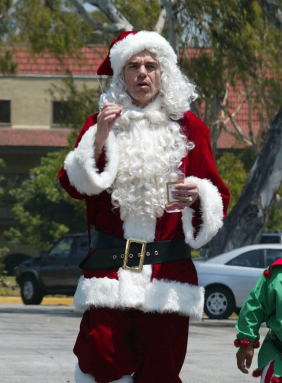 Bad Santa Billy Bob Thornton Red Christmas Coat