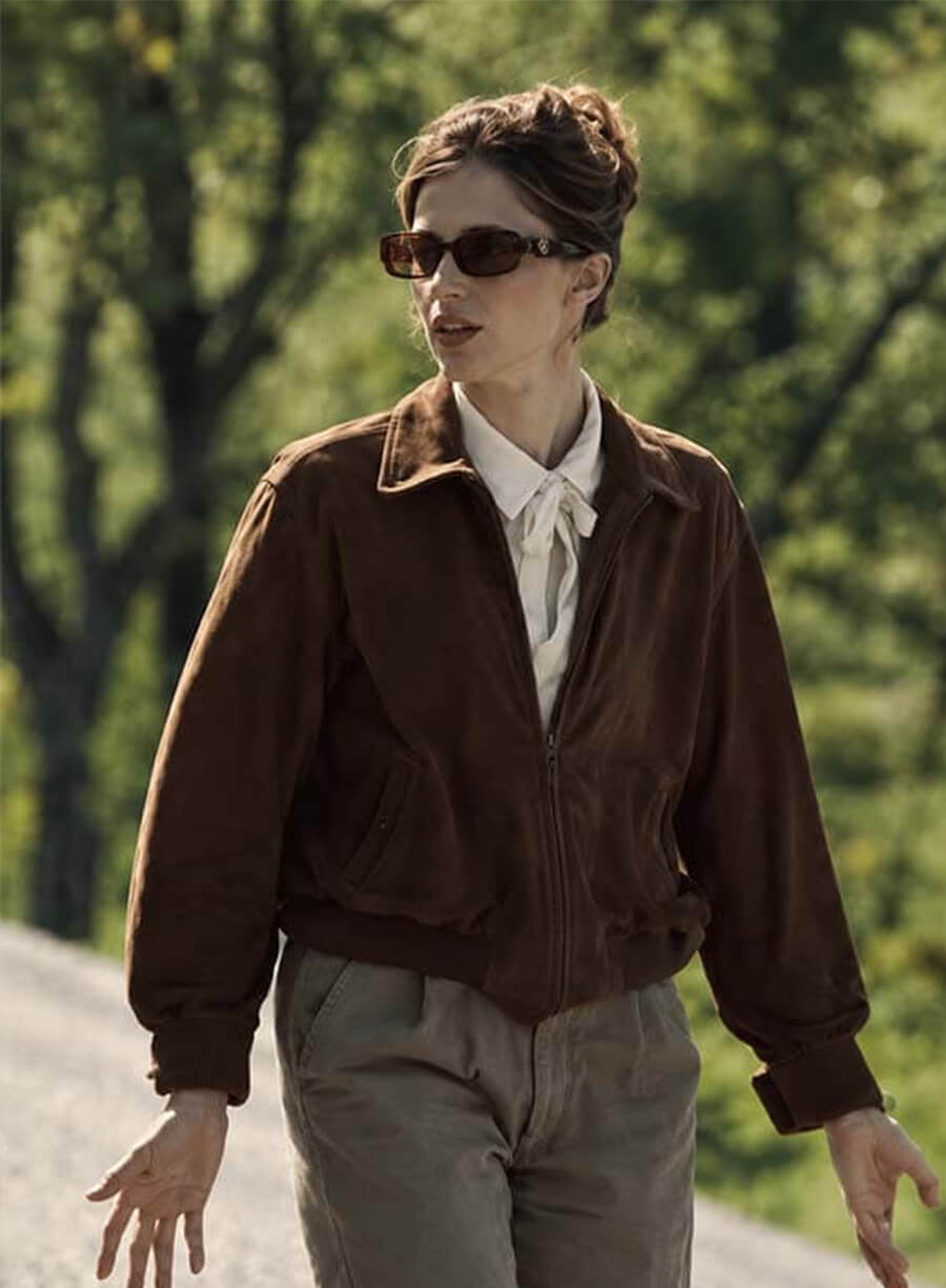 Benedetta Porcaroli The Gentlemen S02 Brown Jacket