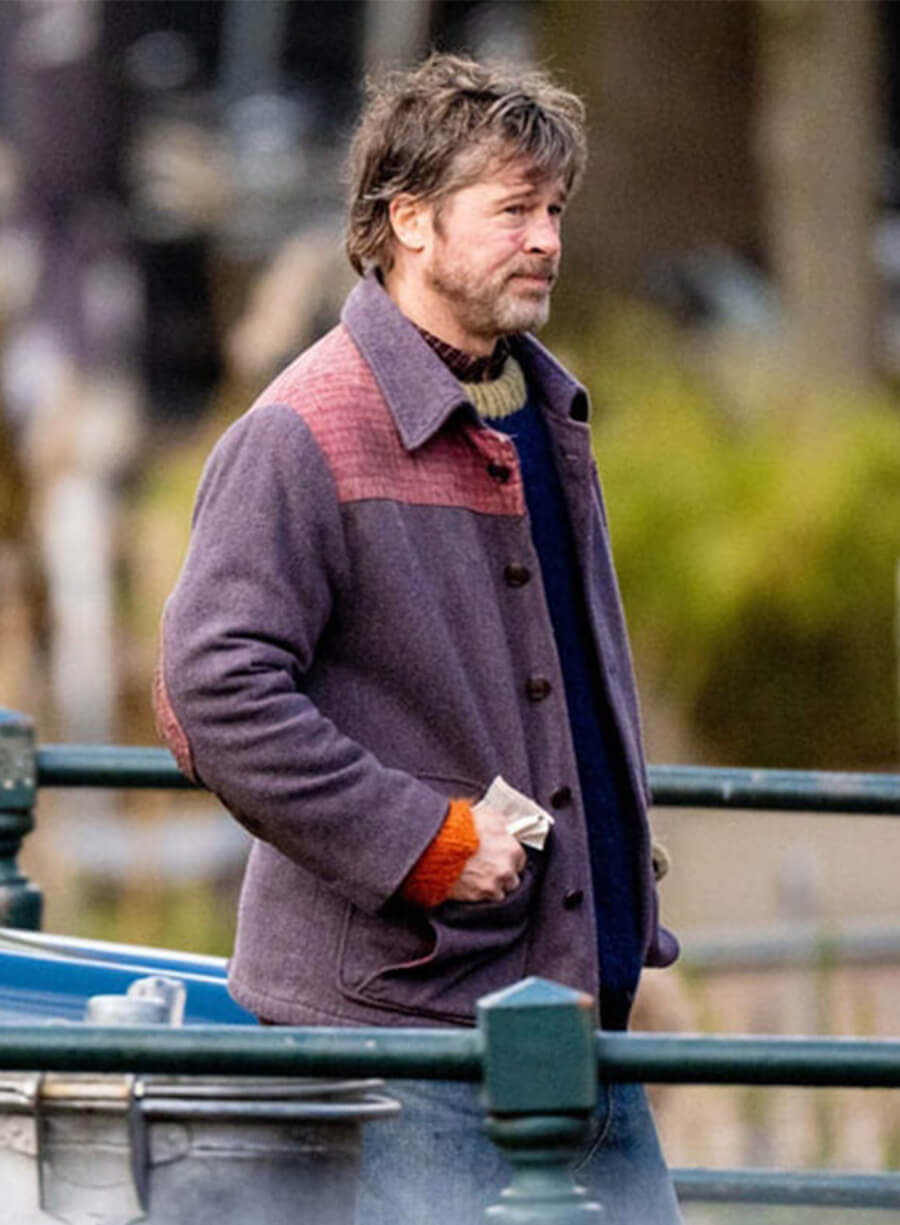 Brad Pitt The Riders 2027 Fred Scully Wool Jacket