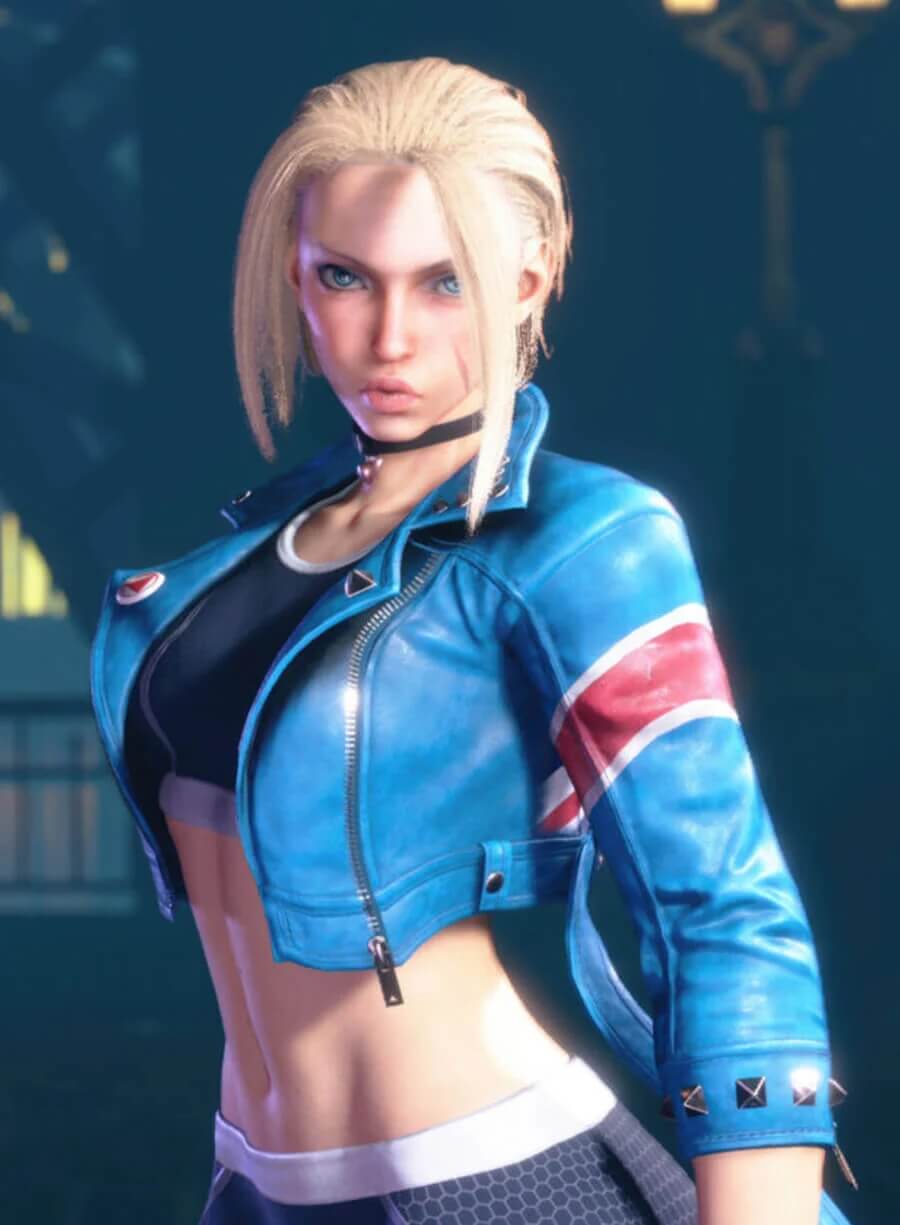 Cammy White Street Fighter 6 Cropped Leather jacket