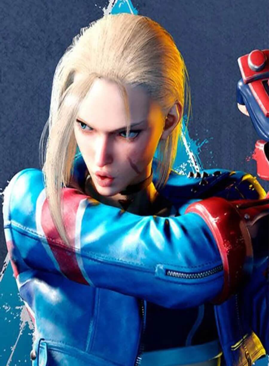 Cammy White Street Fighter 6 Cropped Leather jacket