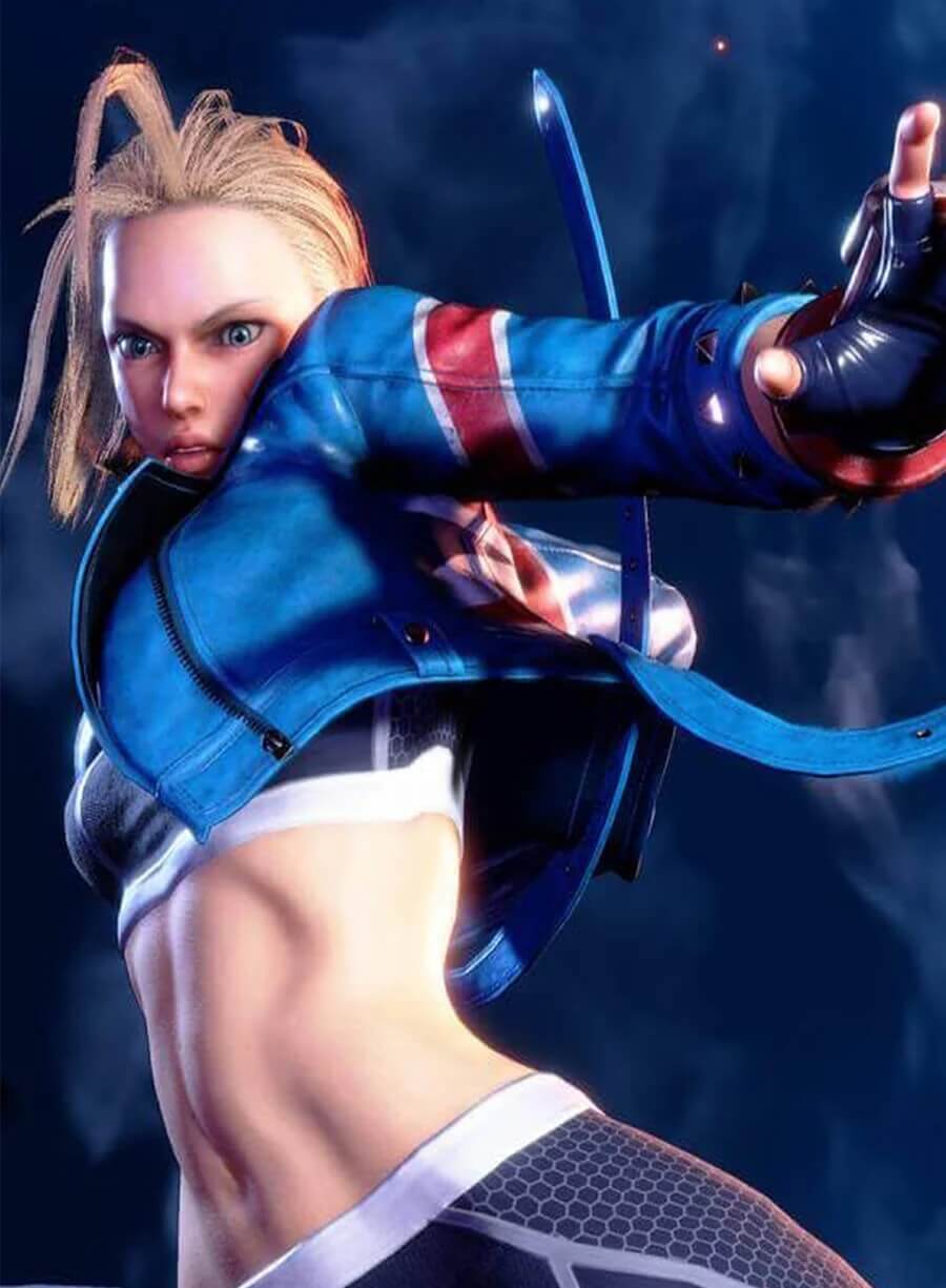 Cammy White Street Fighter 6 Cropped Leather jacket