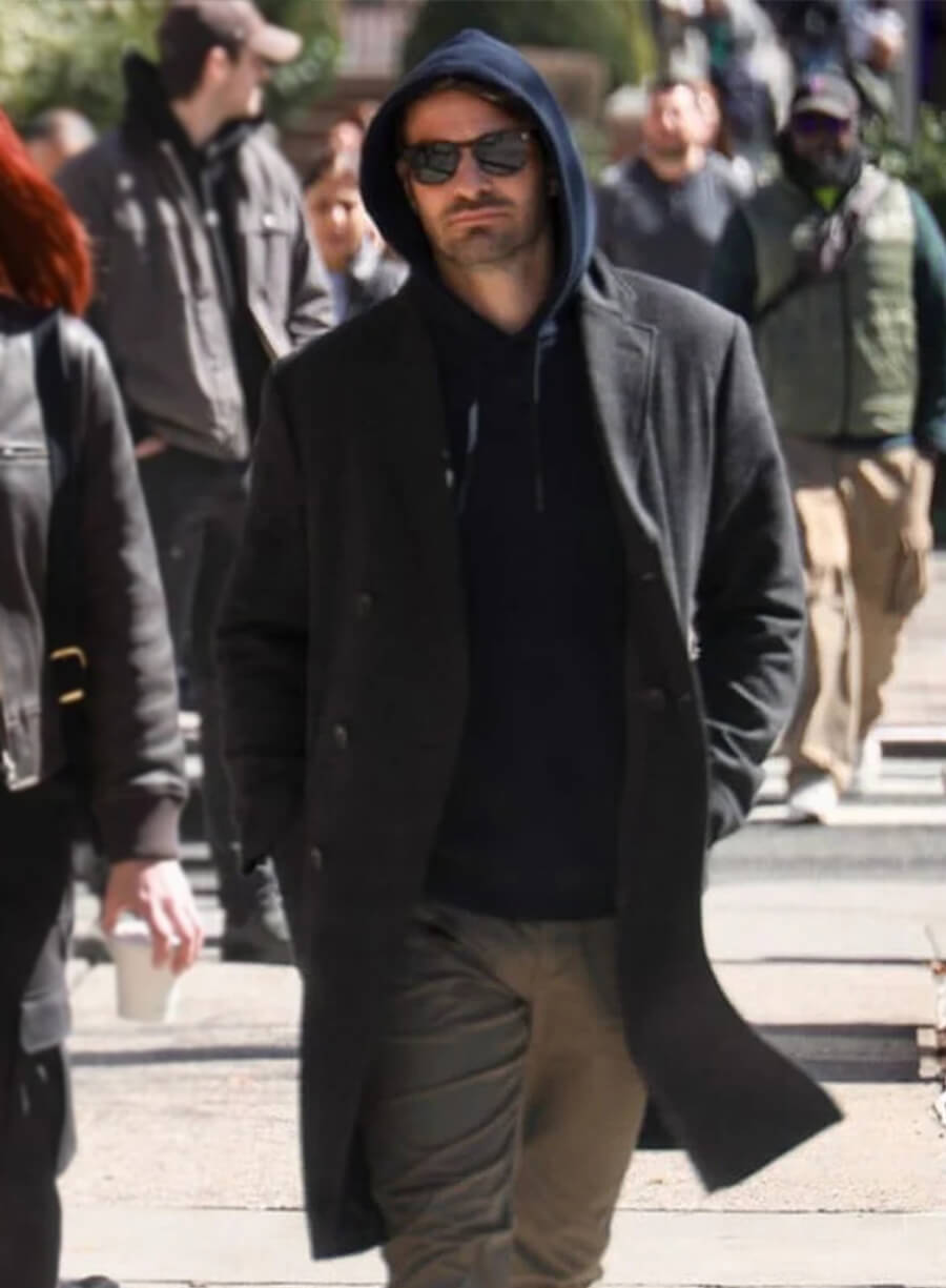 Charlie Cox Daredevil Born Again S02 Matt Murdock Wool Coat