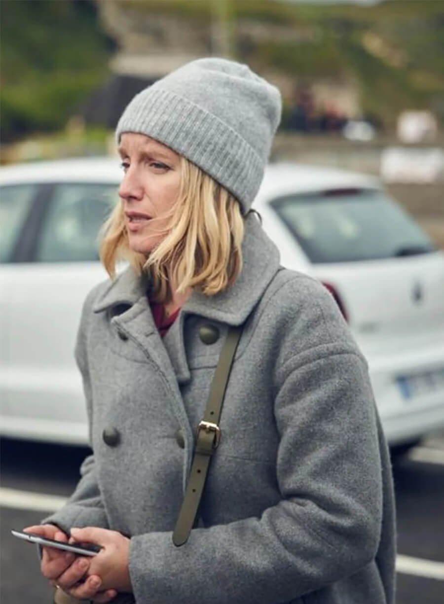Claire Lupin S01 Ludivine Sagnier Wool Coat