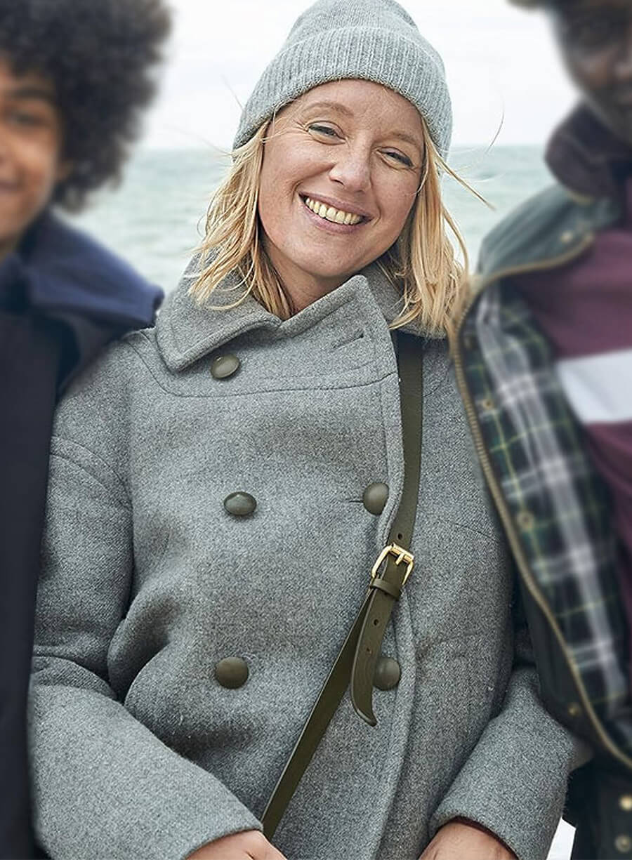 Claire Lupin S01 Ludivine Sagnier Wool Coat