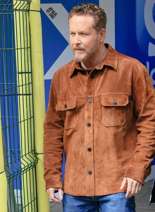 Cole Hauser Dutton Ranch Premiere Event Tan Suede Jacket
