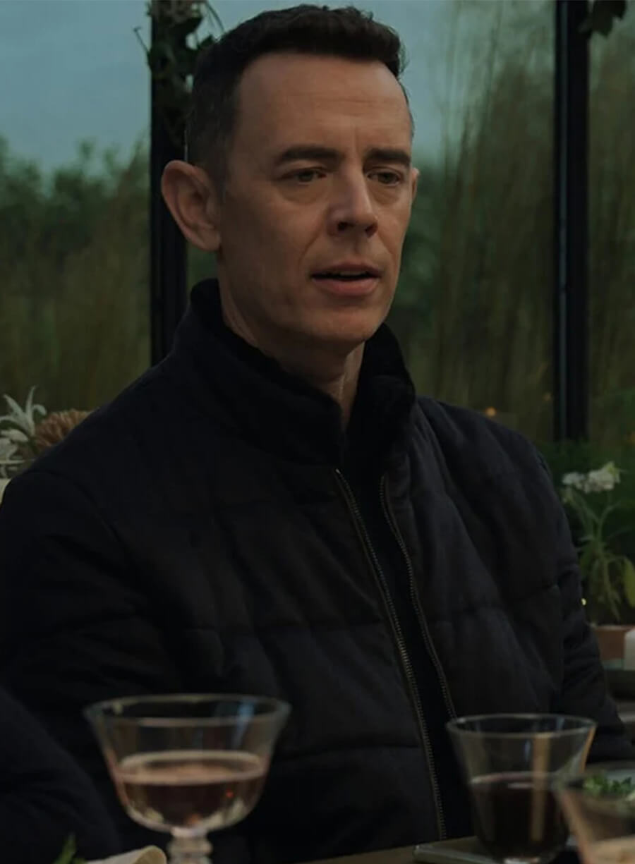 Colin Hanks Silo S03 Per Stensen Blue Bomber Jacket