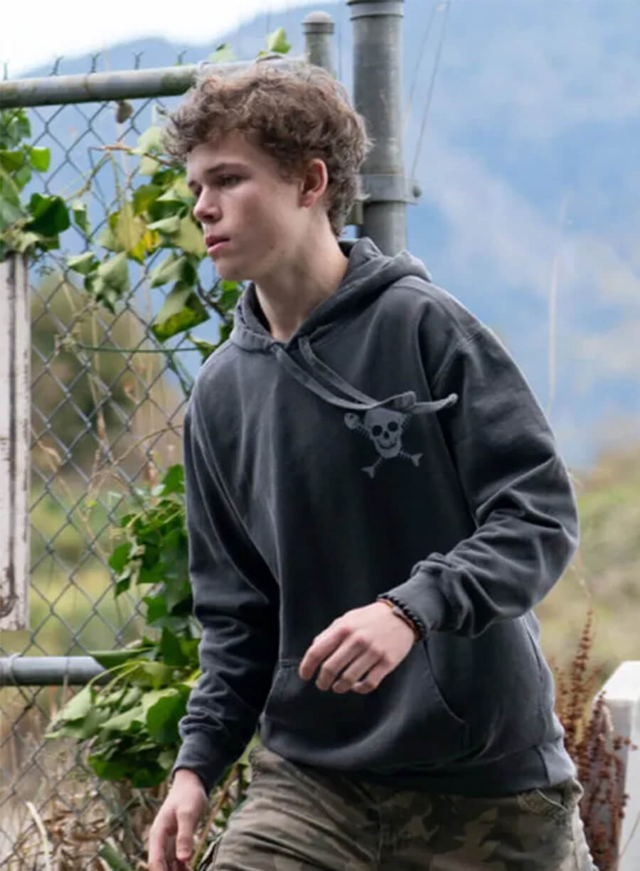 Colin O’Brien Tracker S03 Spencer Flint Grey Zip-up Hoodie 