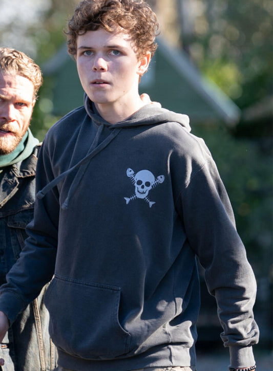Colin O’Brien Tracker S03 Spencer Flint Grey Zip-up Hoodie 