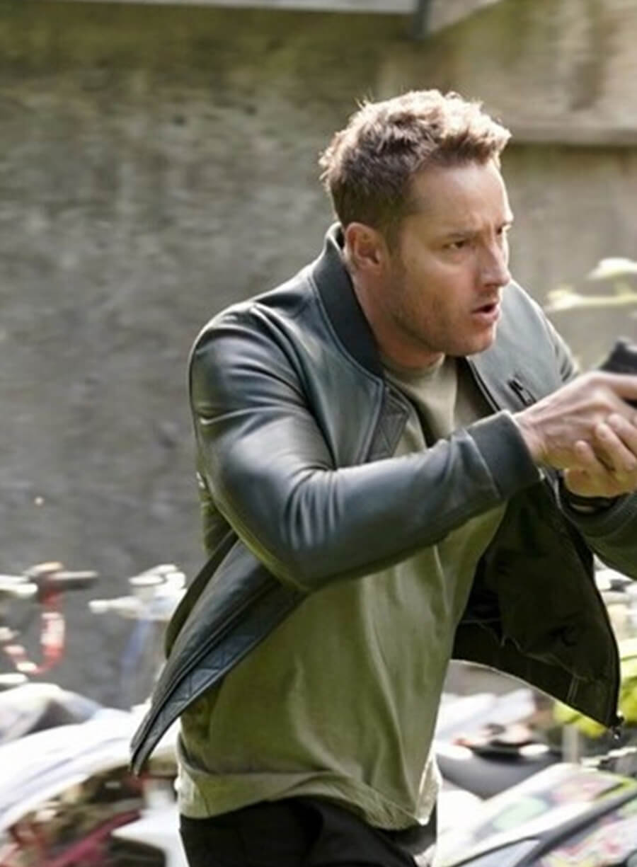 Colter Shaw Tracker S02 Green Leather Bomber Jacket