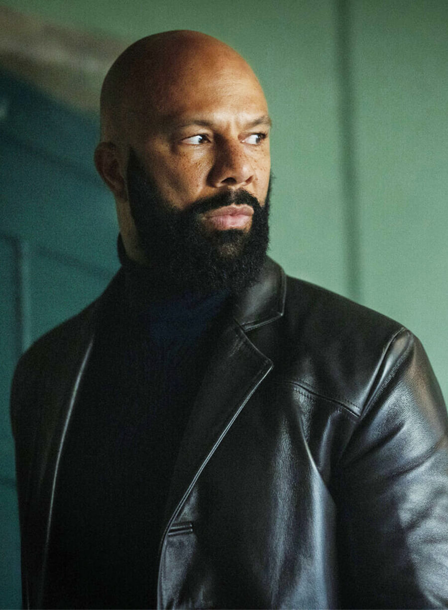 Common Silo S03 Robert Sims Black Leather Blazer Coat