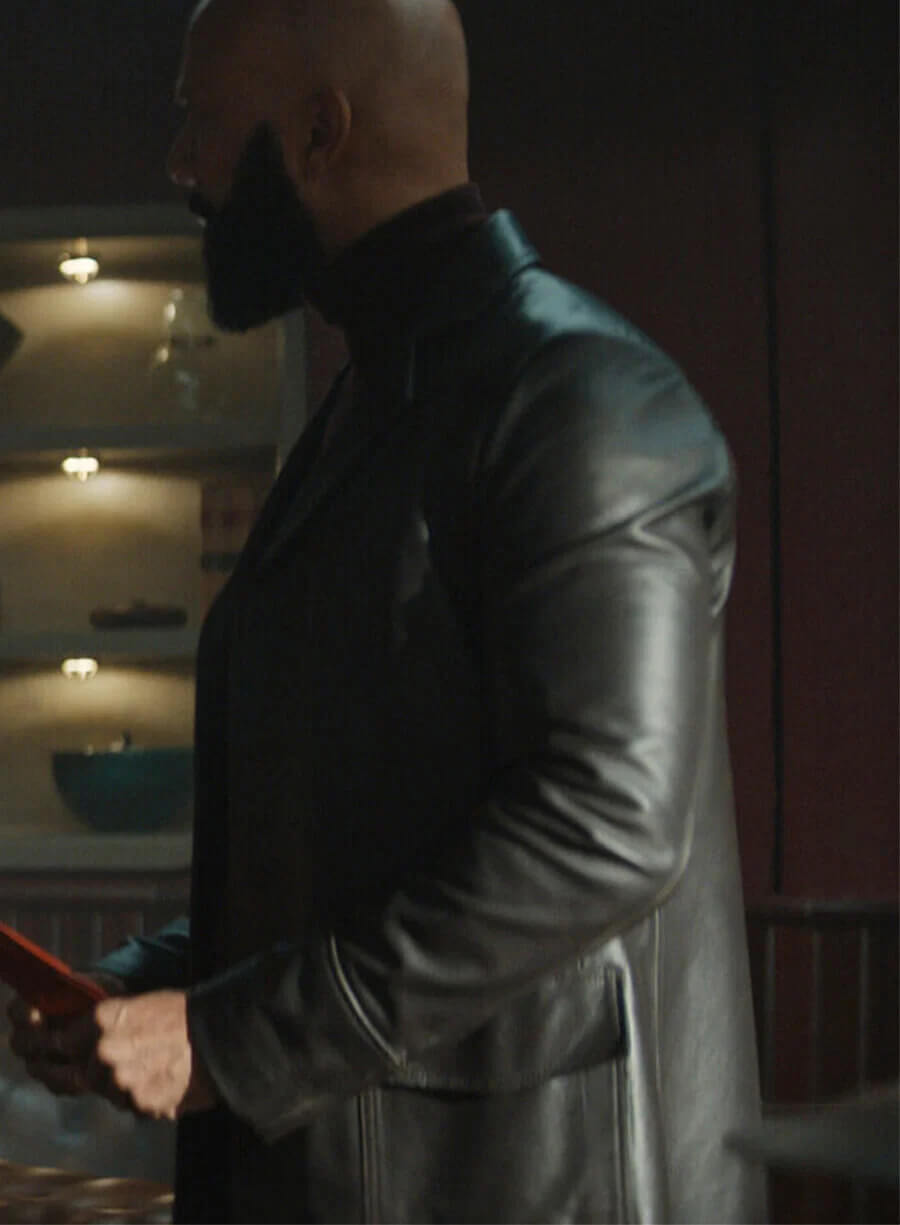 Common Silo S03 Robert Sims Black Leather Blazer Coat
