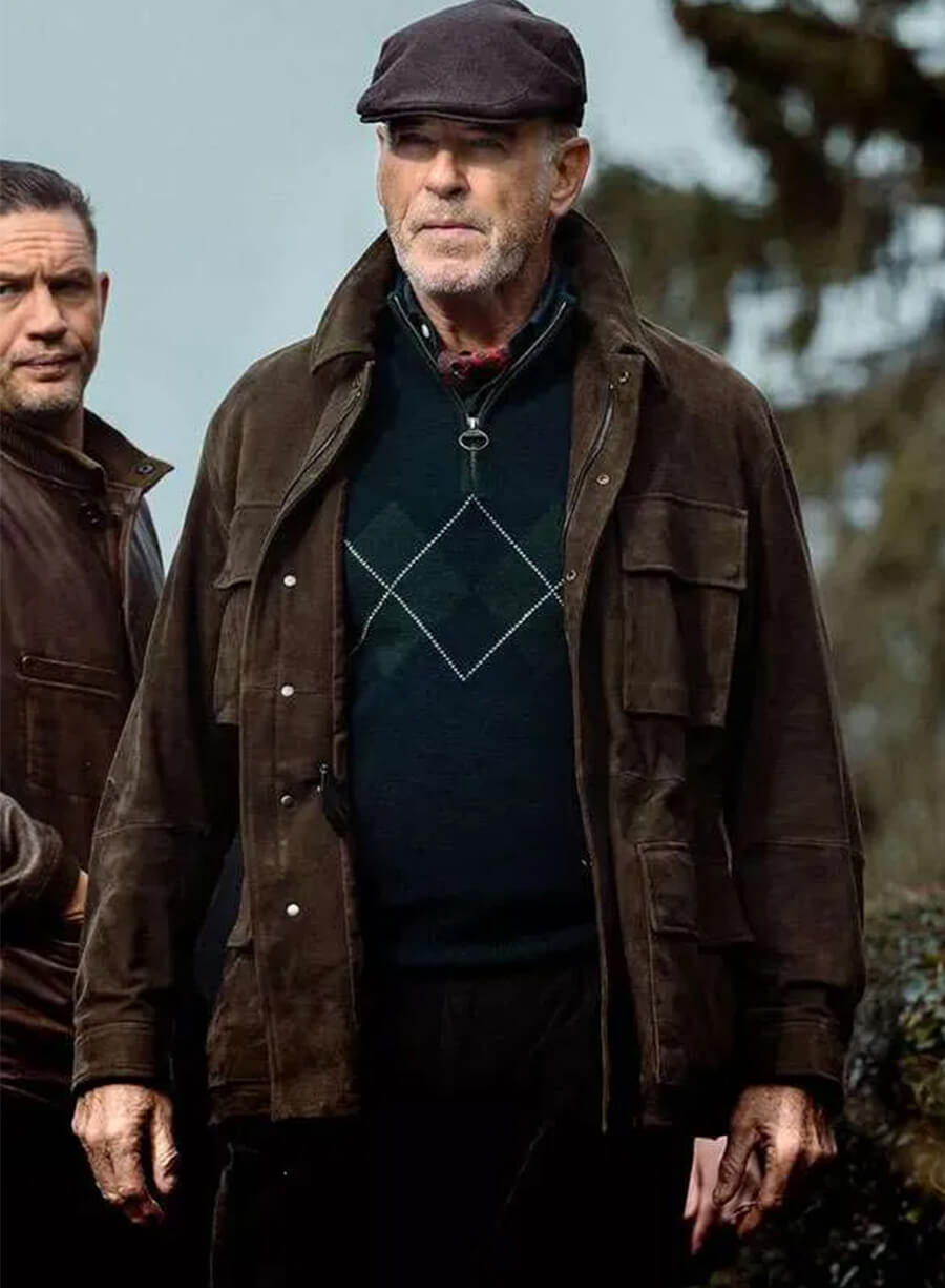 Conrad Harrigan MobLand S01 Brown Suede Leather Jacket