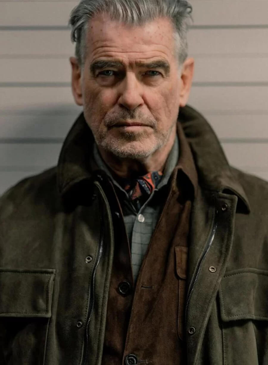 Conrad Harrigan MobLand S01 Brown Suede Leather Jacket