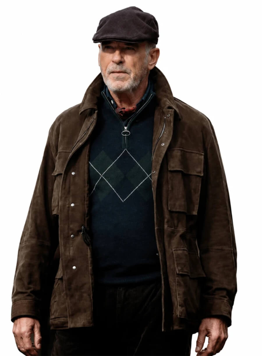 Conrad Harrigan MobLand S01 Brown Suede Leather Jacket