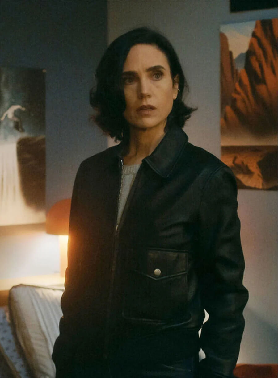 Jennifer Connelly Black Leather jacket