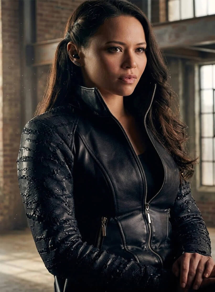 Dark Matter S02 Cropped Leather Jacket
